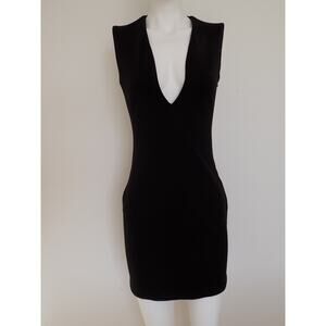 Blaque Label dress black open back bodycon sleeveless dress size Small